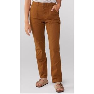 REI Trailsmith cotton pants 🏔 canvas straight leg trouser in camel brown size 4